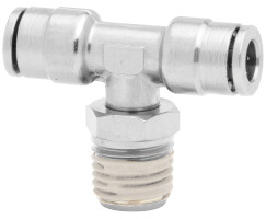 Pneufit 10 geçmeli bağlantı parçası, döner adaptör, tişört, R1/8, 8mm