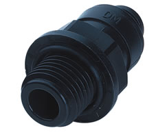 Pneufit D asetal geçmeli bağlantı parçası, adaptör, düz, G1/4, 8mm