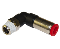 Pneufit C kendinden contalı bağlantı parçası, döner adaptör, dirsek, R3/8, 8mm