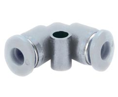 Pneufit M geçmeli bağlantı parçası, rakor, dirsek, 6mm