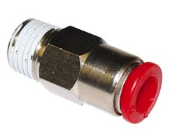 Pneufit C kendinden contalı bağlantı elemanı, adaptör, düz, R3/8, 12mm
