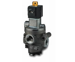 80265 serisi inline popetli tip solenoid valf, G1/2, 3/2, NC, solenoid pilot / yay geri dönüşlü