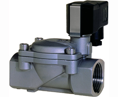 Dolaylı solenoidle çalıştırılan diyaframlı valf, G3/4, 2/2, NC, solenoid pilot / solenoid pilot