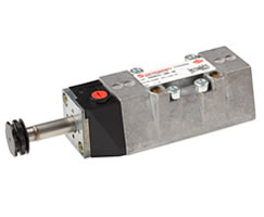 ISO Star solenoid valf ISO 2, 5/2, solenoid pilot / yay geri dönüşlü