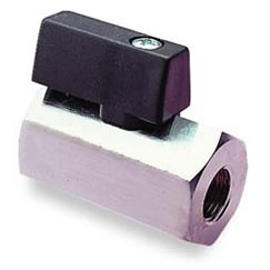 Mini küresel vana, küçültülmüş çaplı, erkek/dişi, G1/4