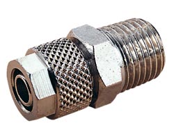 24 serisi geçmeli bağlantı, adaptör, düz, R1/8, 4mm/2,7mm
