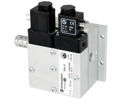 Solenoidle çalıştırılan arıza emniyetli emniyet valfi, G1/4, NC, 3/2, solenoid pilot / yay geri dönüşlü