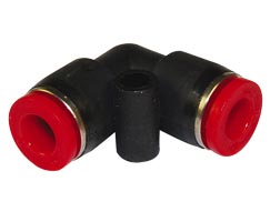 Pneufit C geçmeli bağlantı parçası, rakor, dirsek, 4mm