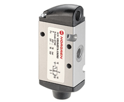 V63 serisi hat içi hava pilot valfi, G1/2, 3/2, NC, hava pilotu / yay geri dönüşlü