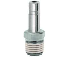Pneufit 10 geçmeli bağlantı parçası, gövde adaptörü, düz, R1/4, 8mm