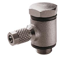 24 serisi geçmeli bağlantı, banjo adaptörü, dirsek, M5, 6mm/4mm