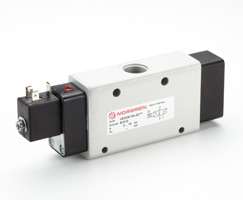 V63 serisi hat içi solenoid valf, G1/2, 3/2, NC, solenoid pilot / havalı yay dönüşlü