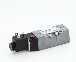 ISO Star solenoid valfı ISO 1, 5/2, solenoid pilot / yay geri dönüşlü
