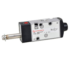 V60 serisi hat içi solenoid valf, G1/8, 3/2, NC, solenoid pilot / havalı yay dönüşlü