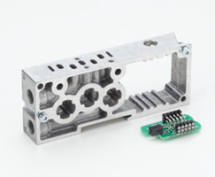 VS18 serisi ada genişletme kiti, tek istasyon, G1/8, D-sub konnektörler ve fieldbus