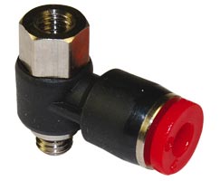 Pneufit C geçmeli bağlantı parçası, üst bağlantı noktası banjo, dirsek, M5, M5, 4mm