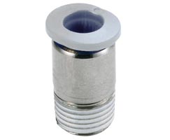 Pneufit M geçmeli bağlantı parçası, adaptör, düz, M3, 4mm