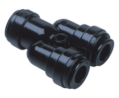 Pneufit D asetal geçmeli bağlantı parçası, rakor, Y, 4mm