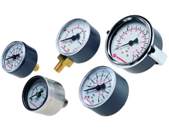 Gösterge, 1/4 NPT dişli, 0-25 bar