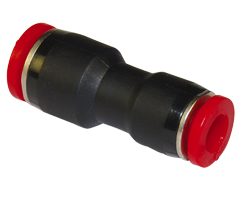 Pneufit C geçmeli bağlantı, eşitsiz rakor, düz, 12 mm, 8 mm