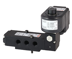 97105 serisi Namur arayüzlü solenoid valf, 1/4 NPT, 5/2 veya 3/2, solenoid pilot / solenoid pilot