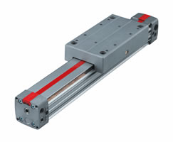 Lintra Plus milsiz silindir, makaralı kılavuz, 40 mm çap, 1000 mm strok