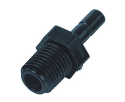 Pneufit D asetal geçmeli bağlantı parçası, gövde adaptörü, düz, R3/8, 10mm