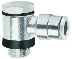 Pneufit 10 geçmeli bağlantı parçası, banjo, dirsek, M5, 6mm