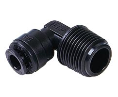 Pneufit D asetal geçmeli bağlantı parçası, adaptör, dirsek, R1/8, 4mm