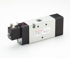 V62 serisi hat içi solenoid valf, G3/8, 3/2, NC, solenoid pilot / yay geri dönüşlü