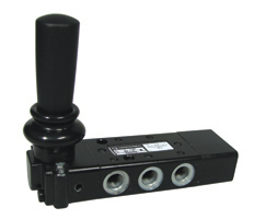 Super X manuel kumandalı valf, G1/8, 5/3, APB, kol / kol / kol