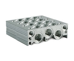 V60 fixed length manifold, four stations