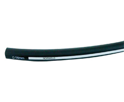Kaynak sıçramasına dayanıklı boru, siyah, 50 m, 14 mm/10 mm