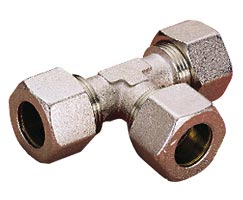 43 serisi sıkıştırma bağlantı parçaları dış somun, konektör, T, 22 mm