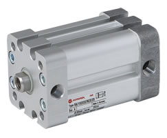 ISO kompakt çift etkili silindir, iç dişli, dönmeyen piston kolu, 63 mm çap, 100 mm strok