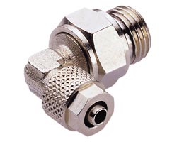 24 serisi geçmeli bağlantı, döner adaptör, dirsek, G1/8, 6mm/4mm