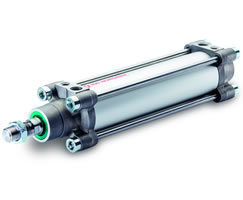 ISOLine rot kolu çift etkili silindir, 32 mm çap, 500 mm strok