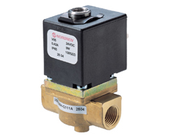 V05 serisi direkt etkili solenoid valf, G1/4, 2/2, NC, solenoid / yay dönüşlü