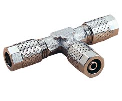 24 serisi geçmeli bağlantı, eşit olmayan konnektör, T, 6mm/4mm, 10mm/8mm