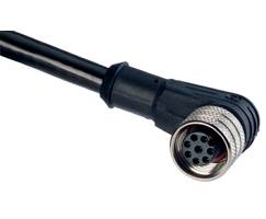 5m kalıplanmış kablolu fiş, M12 8 pin