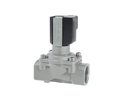 Zorunlu kaldırmalı, doğrudan solenoidle çalıştırılan diyaframlı valf, 3/4 NPS, 2/2, NC, solenoid pilot / solenoid pilot