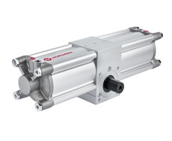 Kremayer ve pinyonlu çift etkili aktüatör, sabit açılı, 13,8 Nm tork, 180° dönüş