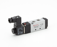 V50 serisi hat içi solenoid valf, G1/8, 5/2, solenoid pilot / havalı yay geri dönüşlü