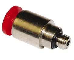 Pneufit C geçmeli bağlantı parçası, adaptör, düz, M5, 6mm