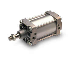 ISO rot kolu çift etkili silindir, 160 mm çap, 100 mm strok