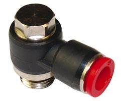Pneufit C geçmeli bağlantı parçası, banjo, dirsek, G1/4, 10mm