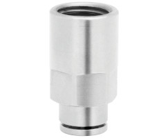 Pneufit 10 geçmeli bağlantı, dişi adaptör, düz, G1/4, 10mm