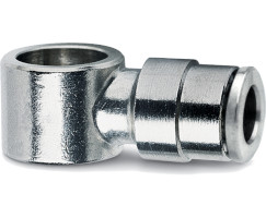 Pneufit 10 push-in fitting, body to tube banjo, elbow, G1/4, 8mm