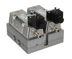 Solenoidle çalıştırılan ıslak rotorlu valf, G1/8, G1/4, 5/2, solenoid pilot / yay geri dönüşlü