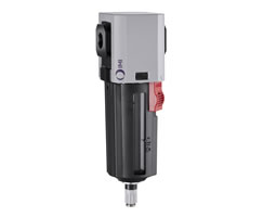 Excelon Plus genel amaçlı filtre, 3/4 PTF, 5 µm, otomatik tahliye, korumalı